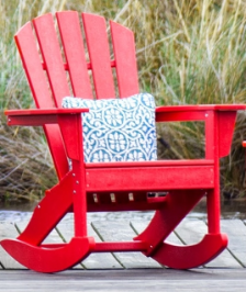 Polywood Inc. Palm Coast Fanback Adirondack Rocker Polywood Inc. Palm Coast Fanback Adirondack Rocker